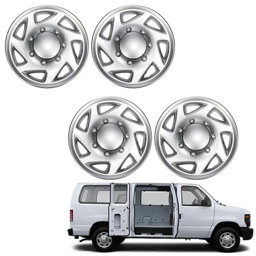 For Ford E150 E250 E350 E450 Econoline Van 16" Full Wheel Covers Hub Caps Rim - Picture 2 of 18