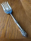 NICE WALLACE GRANDE BAROQUE MEAT SERVING FORK STERLING SILVER GRAND SERVER HH