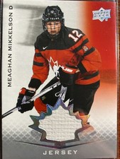 MEAGHAN MIKKELSON #43..2021 TEAM CANADA WOMEN'S...AUTHENTIC JERSEY RELIC