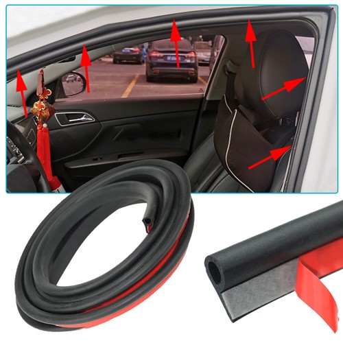 Car Door P Type Seal Strips Trim Rubber Soundproof Sealing Strip Weatherstrip 2M - Picture 3 of 12
