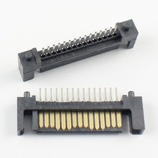 5Pcs Sata 15 Pin DIP Type Male Straight Adapter Connector For Hard Drive HDD