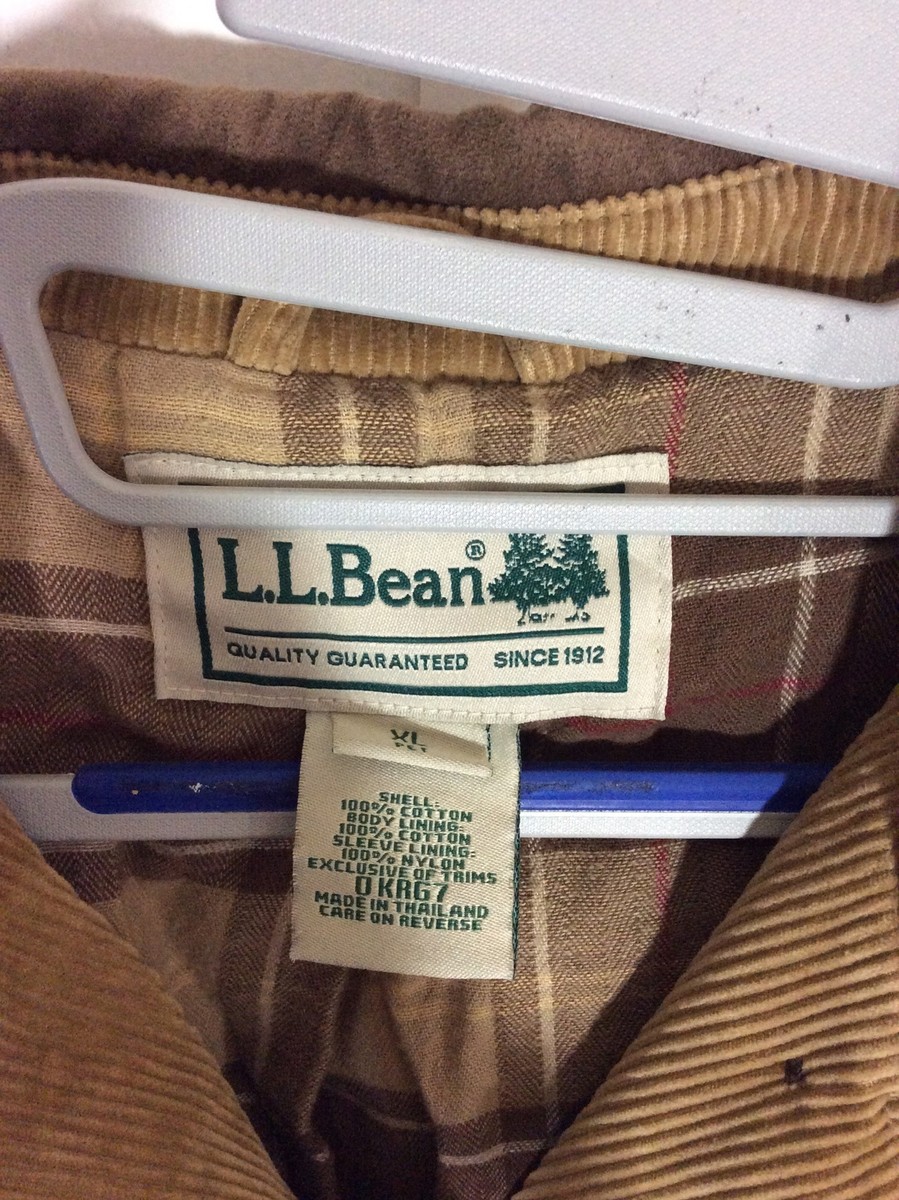 Vintage LL Bean コット Vintage LL Bean Women's XL Pet Corduroy Jacket Collared Barn