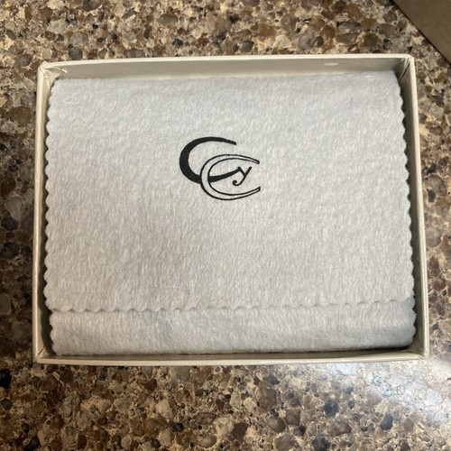 Carrera-Y-Carrera Jewelry Leather Pouch, Grey & Gold Color, in Box - Picture 4 of 5