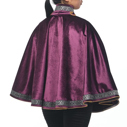 Hombres Medieval Capa Mosquetero Renacimiento Media Capa para Mujeres Capa Ren Faire - Imagen 52 de 54