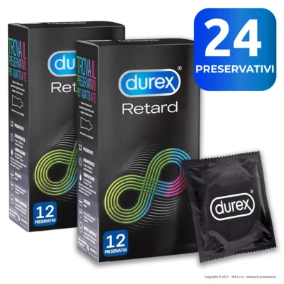 Preservativi DUREX PERFORMA RITARDANTI 24 Profilattici 2 Box Marchio CE