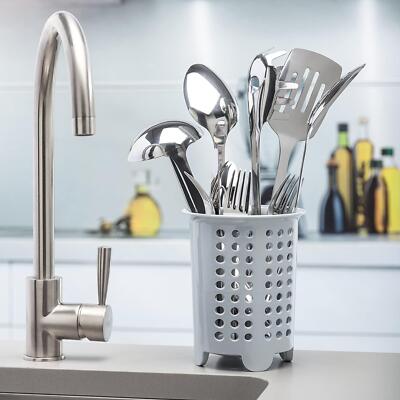 Eifer Besteck Abfluss Utensil Topf Halter, ideal für Küchenspüle