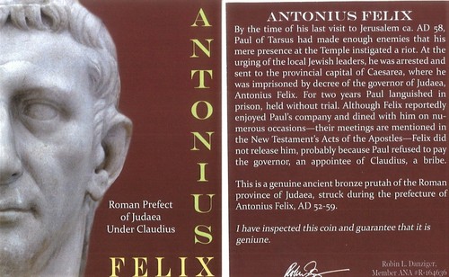 NGC Paul the Apostle Antonius Felix Prefect of Judaea Under Claudius Acts 24:2 - 第 3/3 張圖片