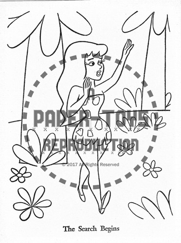 VINTAGE REPRINT - 1969 - GEORGE OF THE JUNGLE COLORING BOOK SAMPLER - Picture 7 of 12