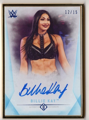 Billie Kay 2019 Topps Transcendent WWE Framed Autograph Card Auto Blue /15 - 第 1/1 張圖片