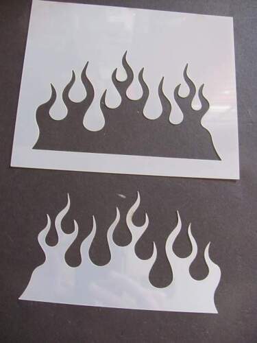 STENCIL Flames Airbrush Mylar Reusable Durable L110 Made USA 923 - Picture 1 of 1