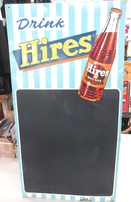 VINTAGE ADVERTISING HIRES ROOT BEER MENU BOARD VG COND  SIGN      568-F