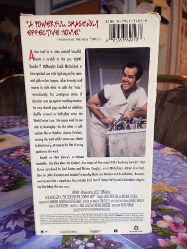 One Flew Over the Cuckoos Nest VHS 2001 Jack Nicholson Never Viewed Classic Mint - Picture 2 of 3