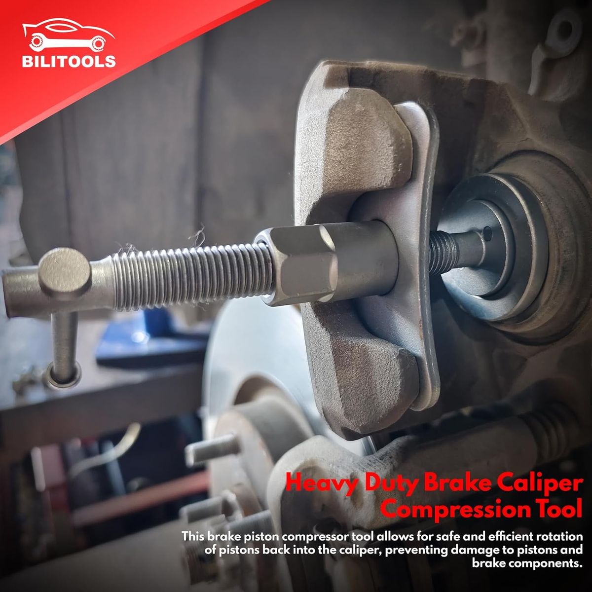 Brake Caliper Compression Tool, 22-Piece Heavy Duty Disc Brake
