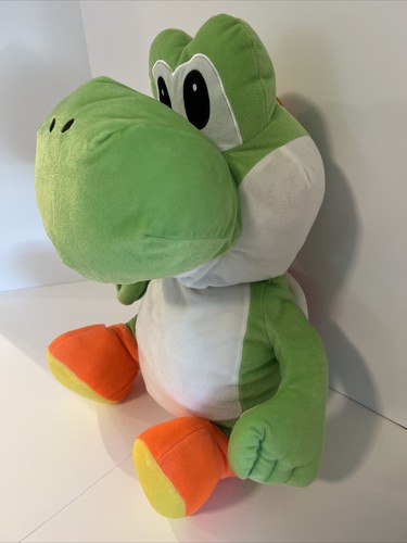 Nintendo Super Mario 20 in Yoshi Dinosaur Plush Pillow Toy, Soft, Green - Picture 5 of 12
