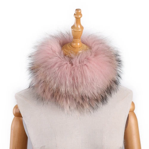Women's Headband 100% Genuine Fox Fur Knitted Neck Warmer Furry Fur Hairband - Picture 5 of 31