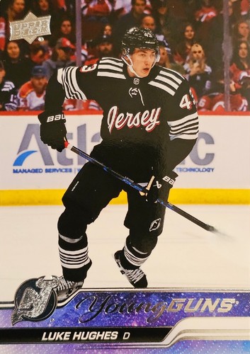 2023-24 Upper Deck Series 1 - Young Guns #248 Luke Hughes New Jersey Devils (RC) - Picture 1 of 2