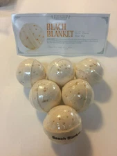 Perfectly Posh - 6 pc Fizi Bath Bomb Set - Beach Blanket 1.5 Oz ea 