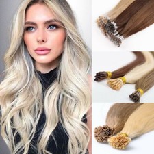 Pre Bonded Echthaar Extensions Stick, Nano, Nagelspitzen 20" 1 Gramm (25 Strähnen)