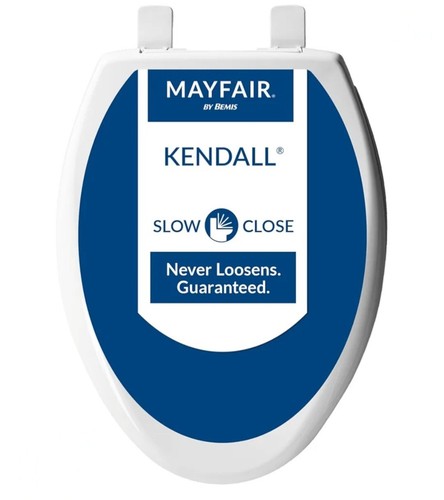 1847SLOW 000 Kendall Slow-Close, länglicher WC-Sitz aus emailliertem Holz