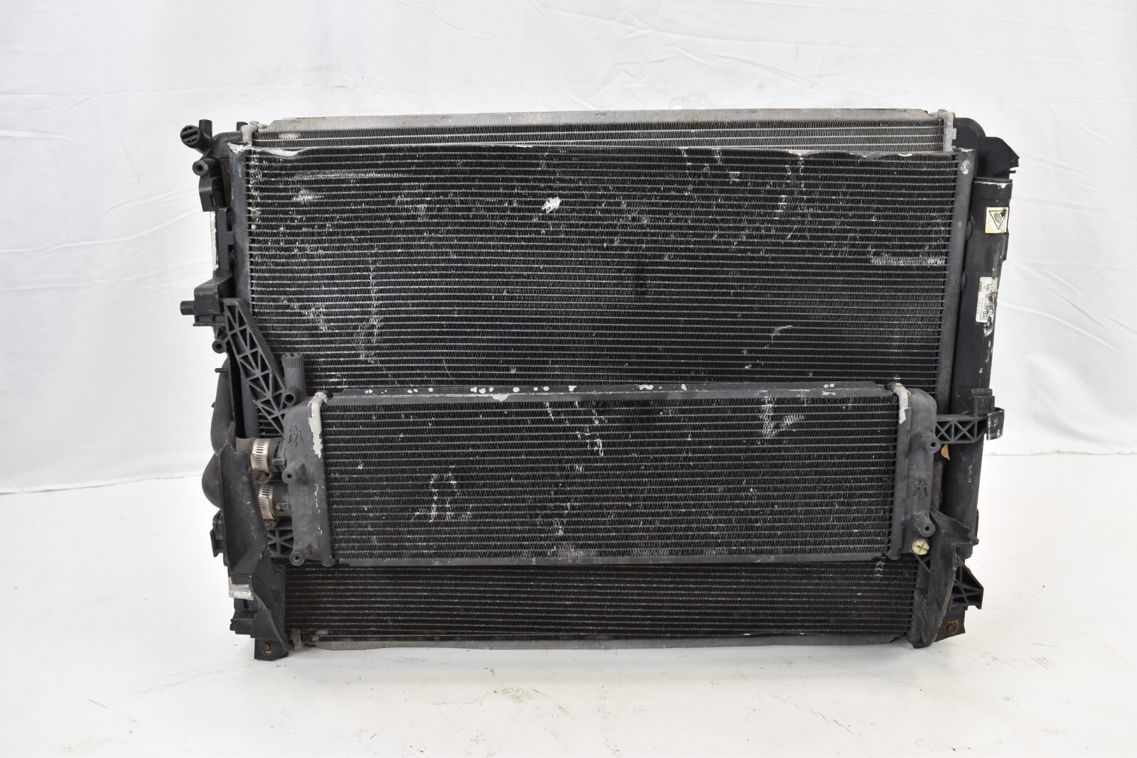 🚀 14-17 MASERATI GHIBLI M157 RADIATOR CONDENSER FAN SHROUD ASSEMBLY OEM