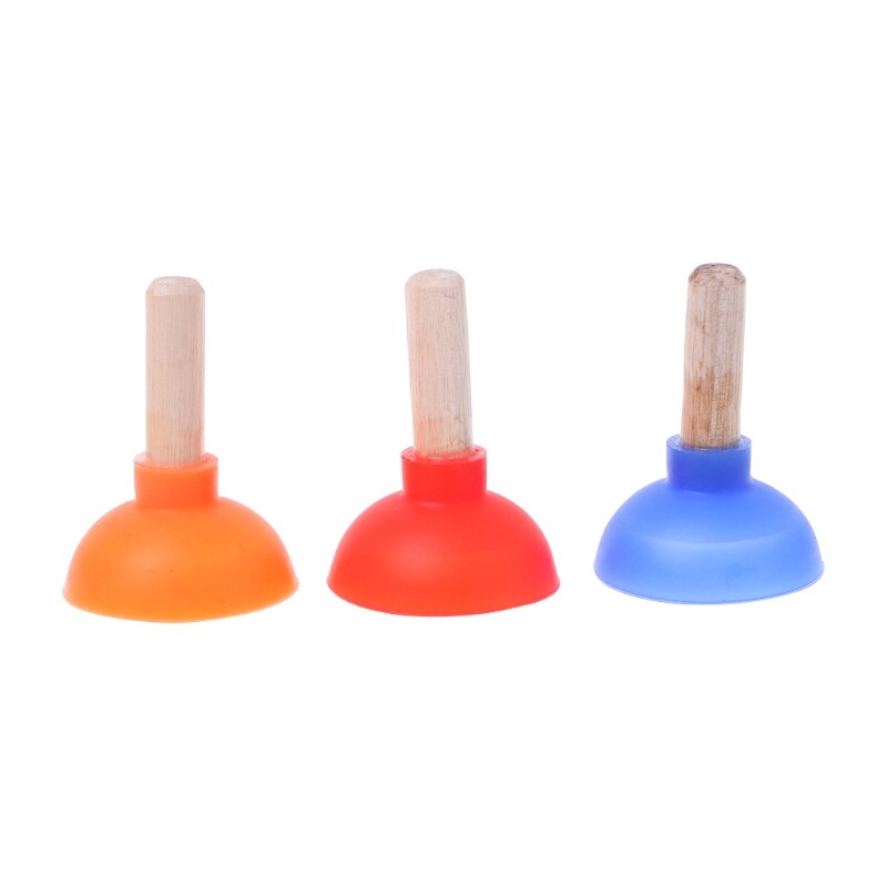 Mini Colorful Toilet Shape Plunger Holder Sucker Stand For for