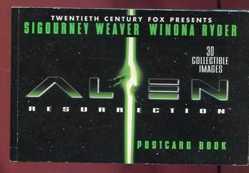 ALIEN RESURRECTION. POSTCARD BOOK. 30 COLLECTIBLE IMAGES. 1997. (S)