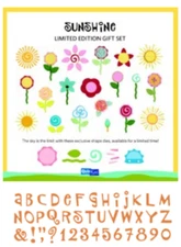 QuicKutz SUNSHINE Limited Edition Alphabet Gift Set Letter Number Punctuation