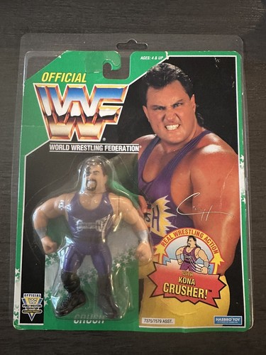 WWF HASBRO EVIL CRUSH GREEN CARD SERIES II 1994 MO...