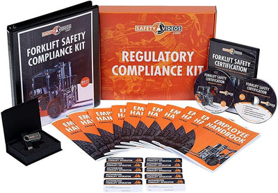 Forklift Safety Certification Kit - DVD or USB - 100% OSHA Compliant Forklift Tr