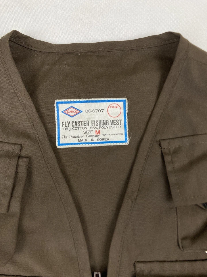 Chaleco de pesca Danco para hombre mediano The Danielson Co Fly Caster marrón Foto 2 de 4