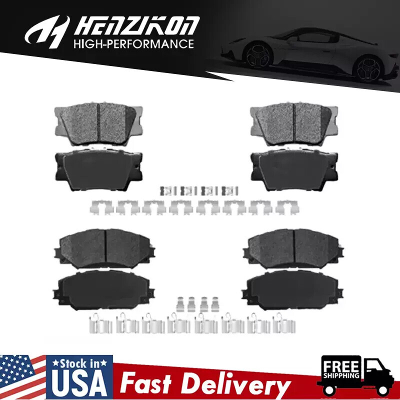 Front Rear Ceramic Brake PadS Fits Lexus HS250h 2006 - 2018 Toyota RAV4 LE 2.5L*