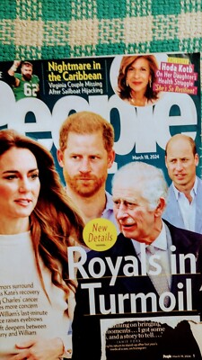 PEOPLE MAGAZINE - MARCH 18, 2024 - ROYALS IN TURMOIL (Cover) - GOOD CONDITION