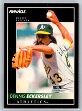 💎1992 Pinnacle Baseball #25 Dennis Eckersley - Oakland Athletics💎
