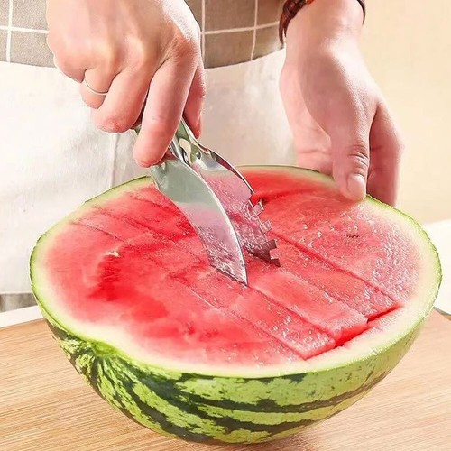 Watermelon Slicer Fruit Cutter Kitchen Stainless Steel Watermelon Cutter - Picture 8 of 17