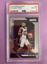 2018-19 Panini Prizm Allonzo Trier RC Rookie #209 PSA 10 GEM MT KNICKS