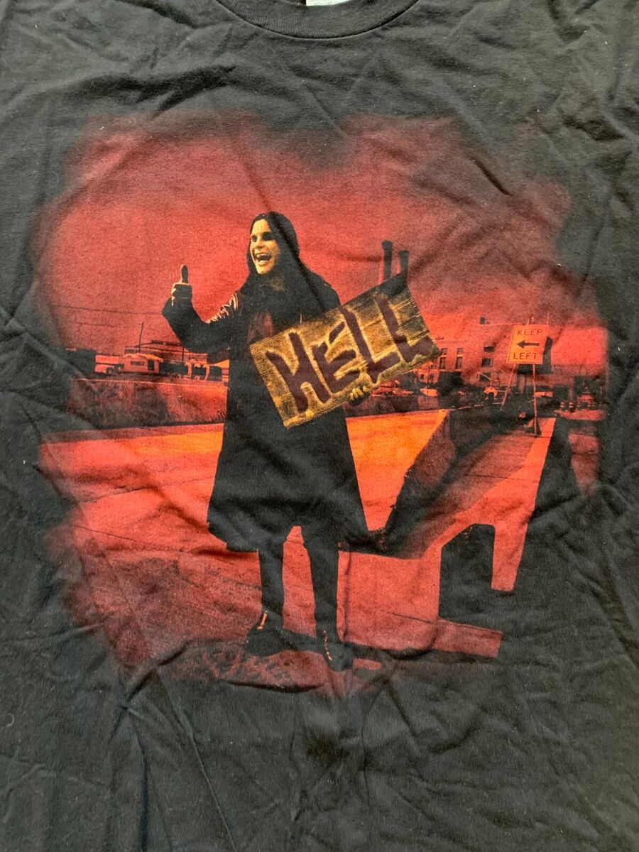 VINTAGE Ozzy Osbourne Hell Hitchhiker T-Shirt - Large | eBay VINTAGE Ozzy Osbourne Hell Hitchhiker T-Shirt - Large | eBay