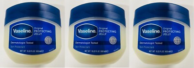 3 x Vaseline Pure Petroleum Jelly Original 450ml.