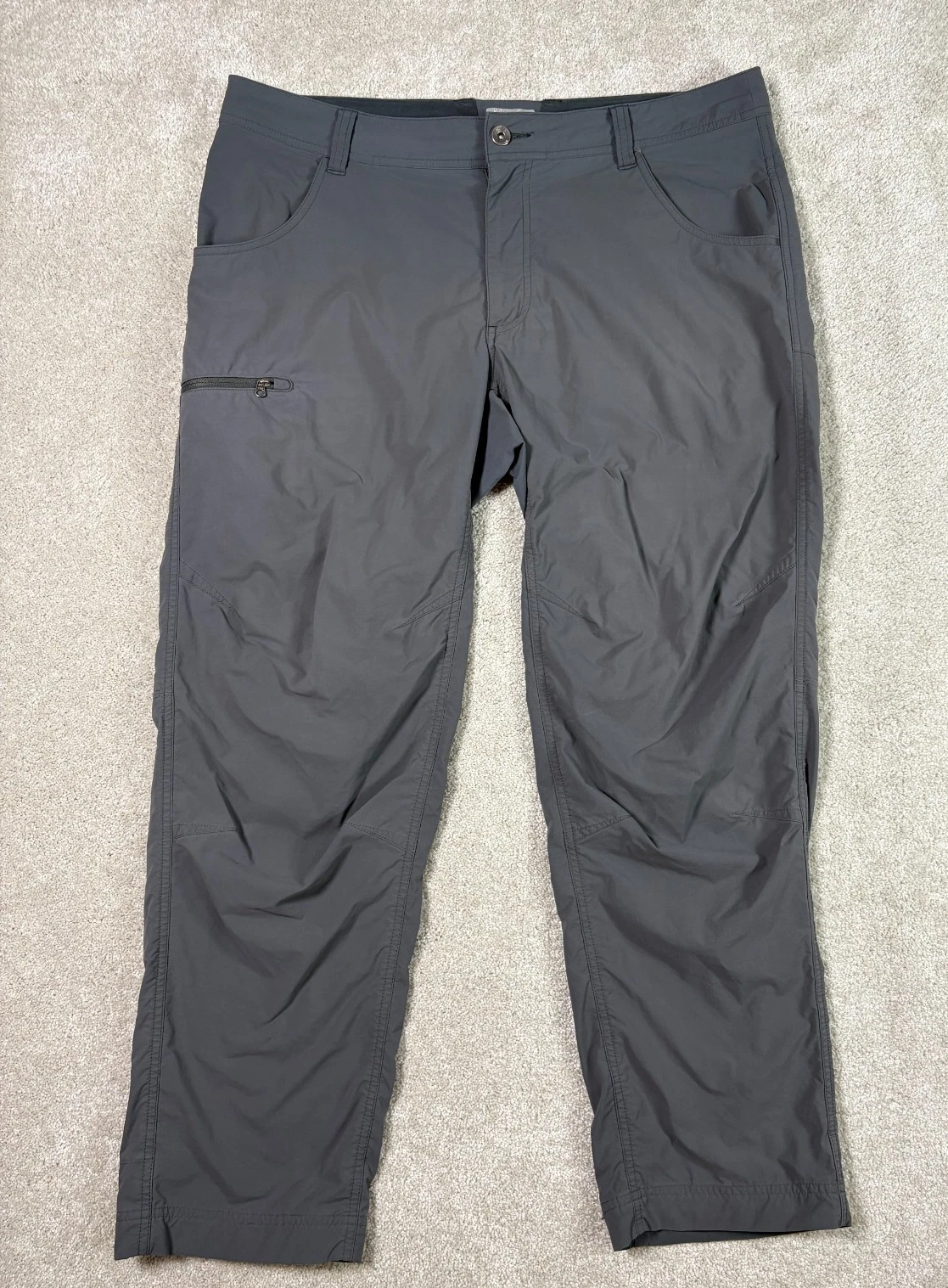 Marmot Men’s Hiking Pants 38x29 Black Nylon Stretch Outdoor Trail Zip Pocket