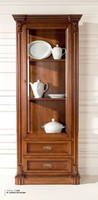 Vitrine SchräNke Vitrinen Schrank Holz MöBel Wohnzimmer Klassischе Barock Braun