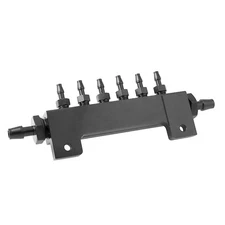 New Black Vacuum Manifold Kit Turbo Wastegate Boost Block Intake Manifold