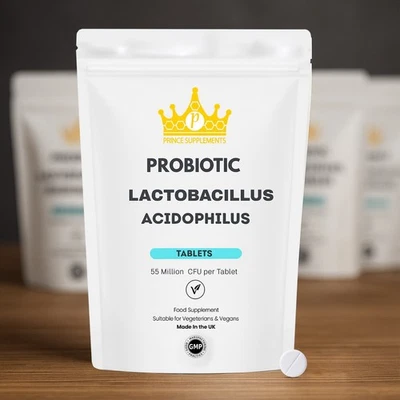 EZE HEALTH Probiotic for gut health Lactobacillus Acidophilus 55 Million live cultures UK