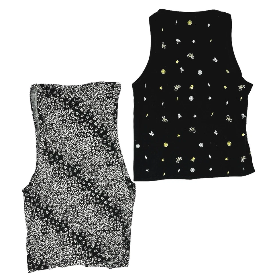 Soul Cycle Gris Negro Entrenamiento Deportes Camisa Muscular Camiseta Tanque 2 Piezas Lote Talla XS/S Foto 2 de 4