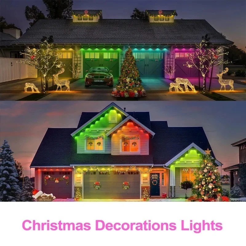 500FT Smart RGB Eave Lights App Remote IP67 Permanent Outdoor LED String Lights - Image 4 of 4