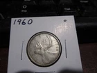 1960 - Canada - 25 cent silver coin - Canadian quarter