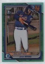 2024 Bowman Chrome Prospects Aqua Refractor 67/125 Jensy Rivas #BCP-251 b4d