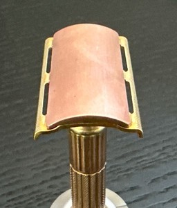 Vintage 1940’s Gillette Fat Handle Tech Safety Razor/Two Tone