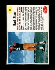 1962 Post Cereal Set-Break # 12 Bart Starr EX-EXMINT *GMCARDS*