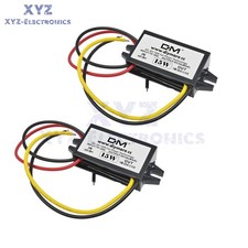2PCS Car LED Display Power Supply 12V-5V 3A 15W DC-DC Power Converter Module