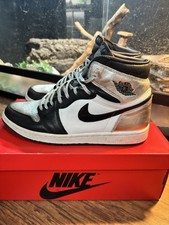 Nike Air Jordan 1 High OG Silver Toe Black/Me...