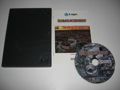Rom Landschaft & Handbuch PC Add On Erweiterung für Microsoft Flugsimulator FS2004